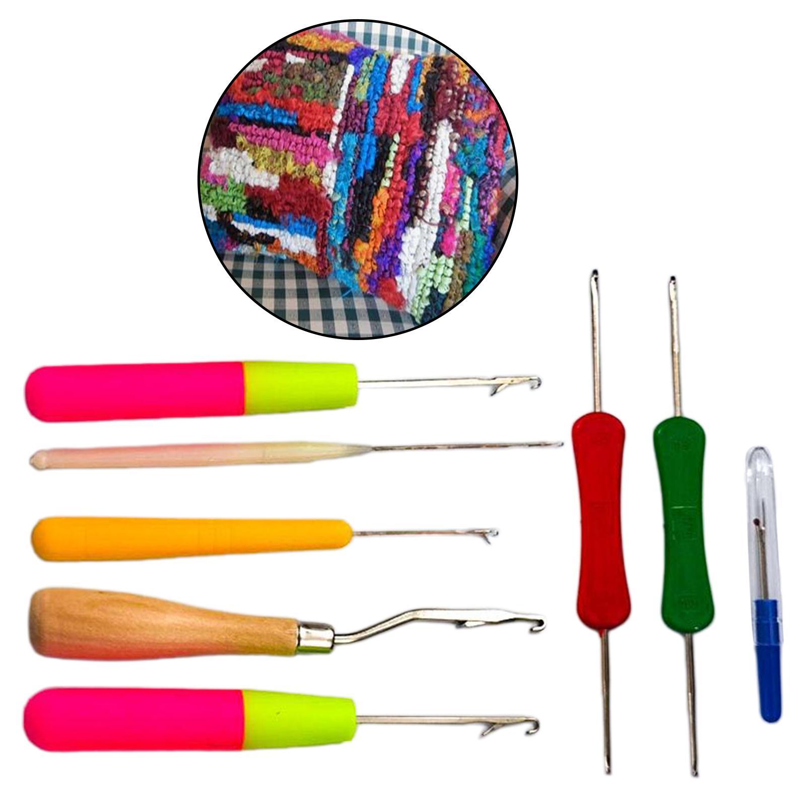 9Pcs/Set Latch Crochet Hair  Hooks Dreadlock for Carpet Making Crafts