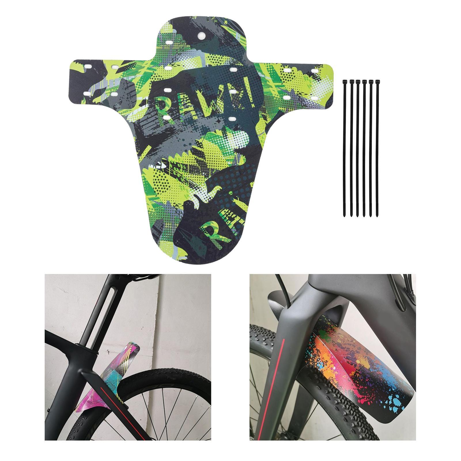 2x Road Mountain Bike Mud Guard, Carbon Fiber Front Tyre Fits 26" 27.5" 29" Mudguard Fenders