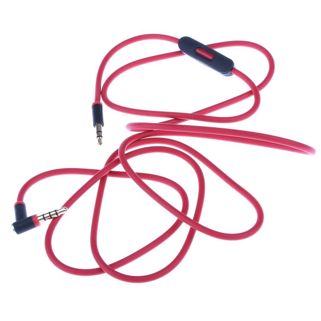 Replacement Audio Cable Cord Wire  Microphone for 3.5mm Headphones