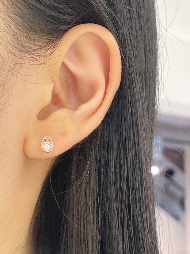 Bông Tai Vàng 14KR - MOON Jewelry