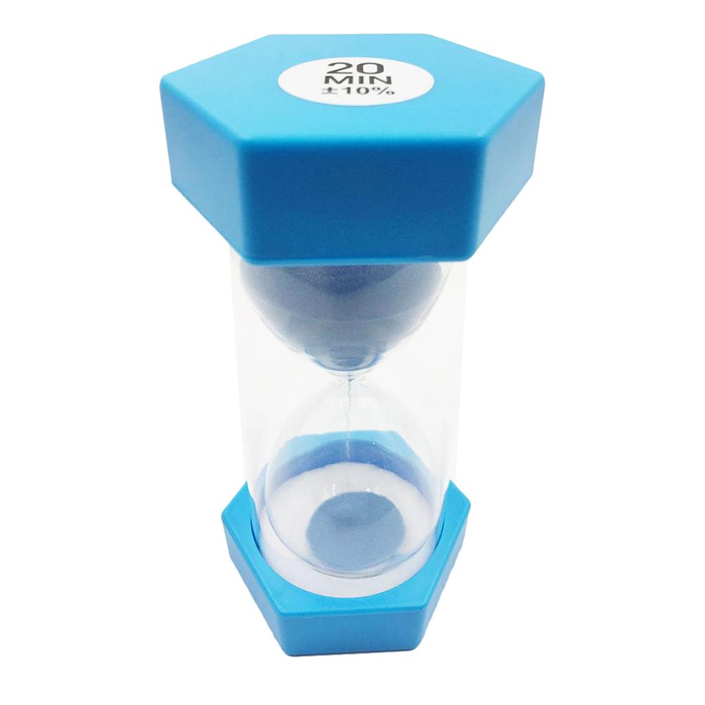 Plastic Sand Timer Hourglass Kitchen Tea Coffee Clock 20 Minutes Sky Blue