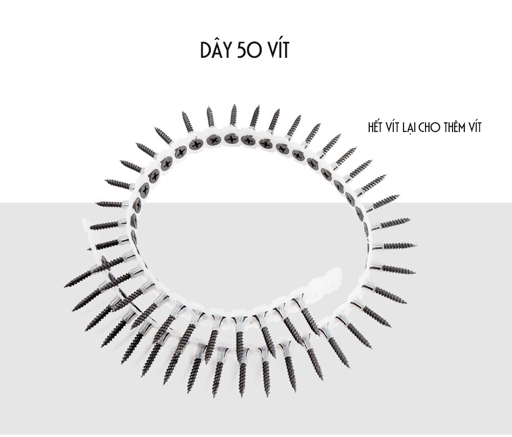 Bộ Đầu Súng Kit Bắn Vít Liên hoàn siêu nhanh lên Gỗ, Ván, Pallet, Thạch Cao – Phụ kiện Lắp Máy Khoan tiết kiệm 30 lần sức lực, tiết kiệm 20% chi phí, gọn gàng siêu tiện dụng