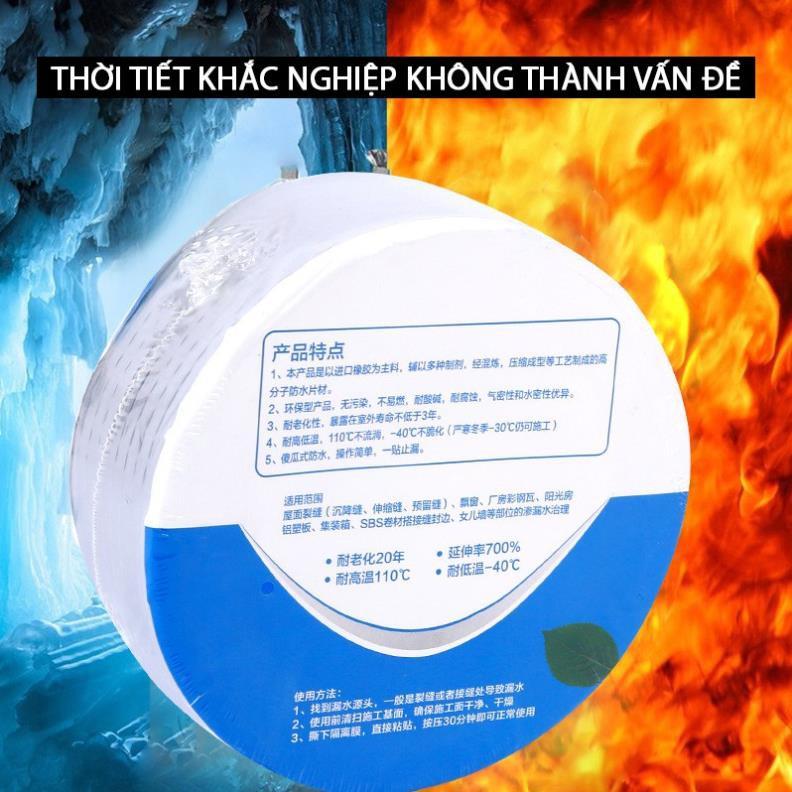 BĂNG KEO DÍNH CHỐNG THẤM, CHỐNG DỘT MÁI NHÀ VÀ CHỊU NHIỆT SIÊU CHẮC, TIỆN LỢI