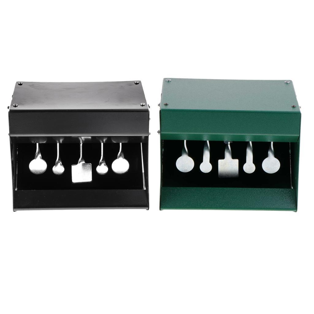 Metal Pellet  with  Pellet Catcher Auto Reset Target Black