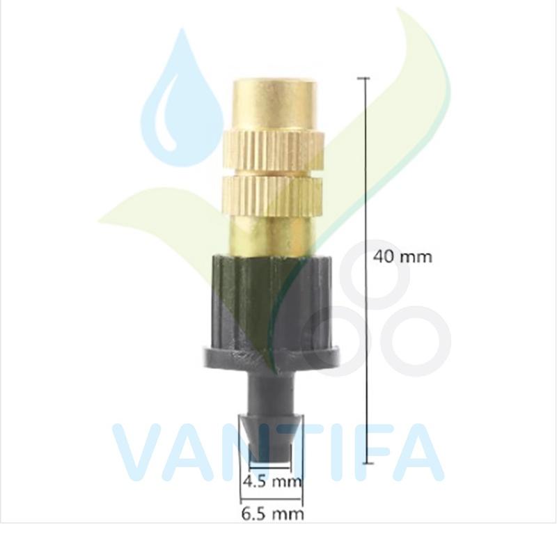 Béc Phun Sương Chỉnh Tia Đầu Đồng