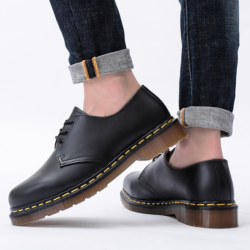 Giày tây công sở, giày đốc martin cỡ lớn 45-46 cho nam cao to chân ú bè. Big size Dr.Martens 1461 for wide feet - GT217