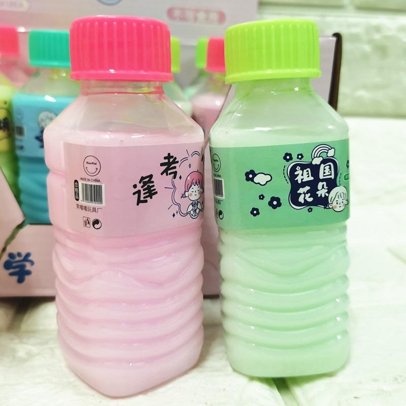 Slime CHAI SỮA 200ML chất thạch màu rainbow pastel cực đẹp Đồ chơi hũ slam chất nhầy ma thuật squishy