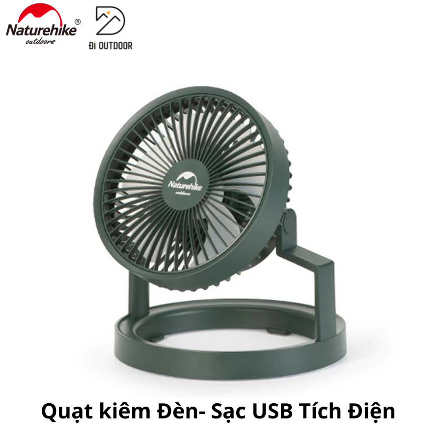 Quạt Sạc USB Tích Điện Dã Ngoại Naturehike NH21ZM003