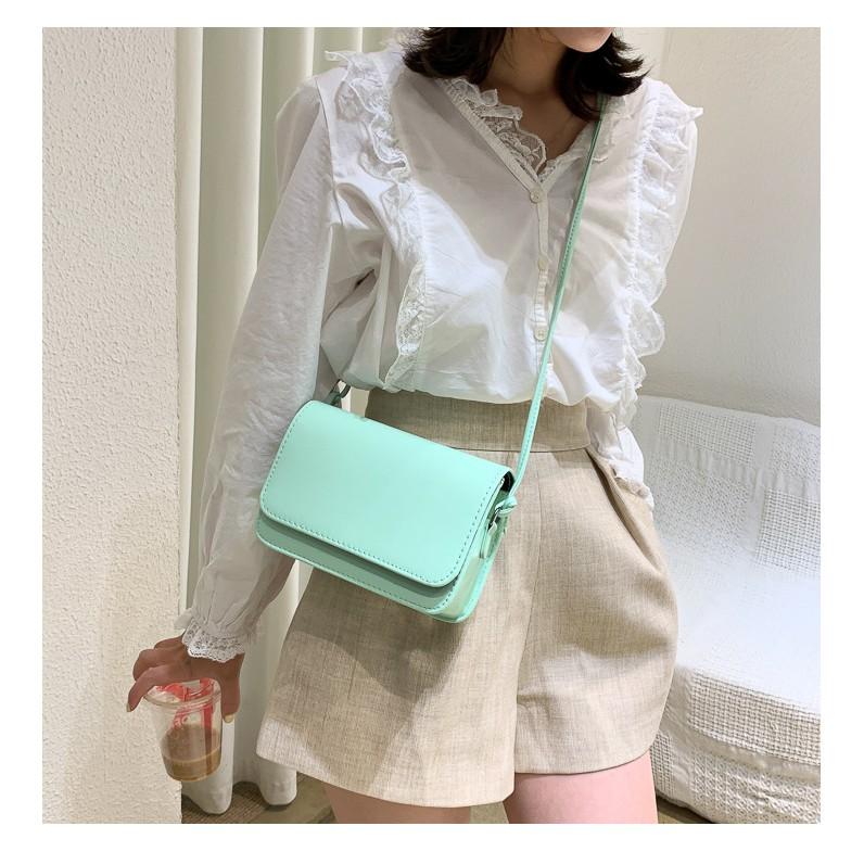 Túi Xách Nữ - 50K - TÚI ĐEO CHÉO DÂY PHA XÍCH ULZZANG CÁ TÍNH KT 18cm TD03