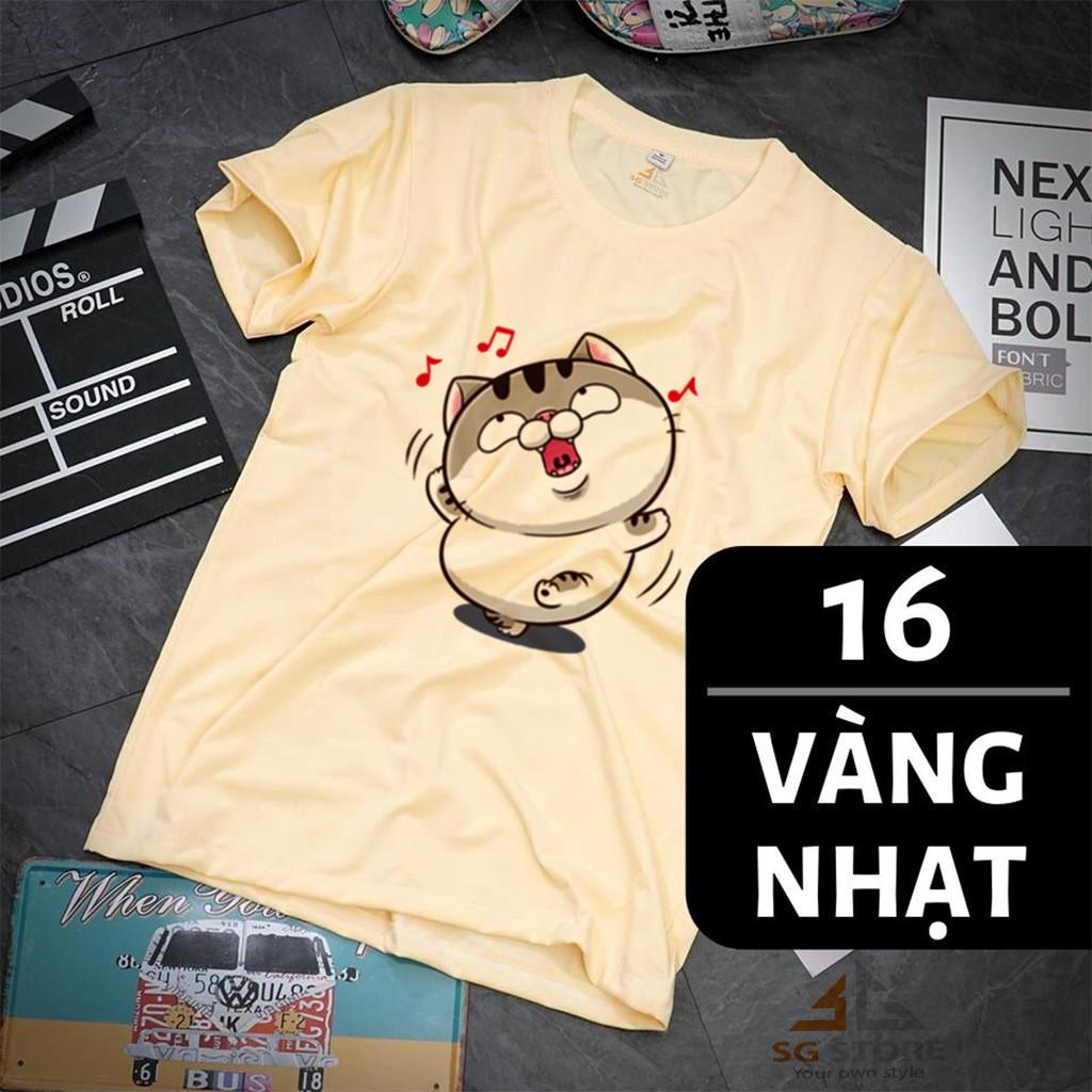 ÁO PHÔNG MÈO AMI - ÁO THUN TAY NGẮN CỔ TRÒN - MÀU VÀNG NHẠT