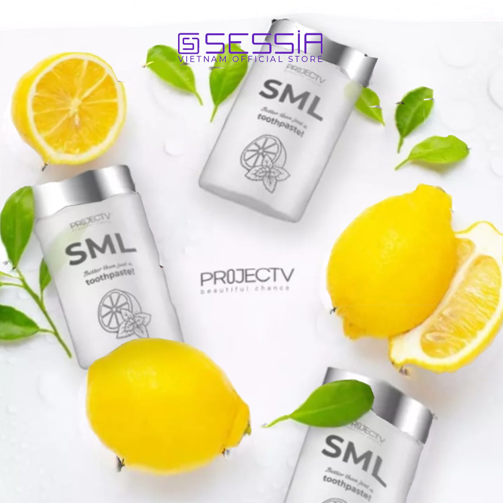 Sản Phẩm Chăm Sóc Răng Miệng Tiện Lợi SML Beauty Hit - PROJECT V - Tốt hơn kem đánh răng - Hộp 220 Viên - Xuất xứ Pháp, Hàng Chính Hãng