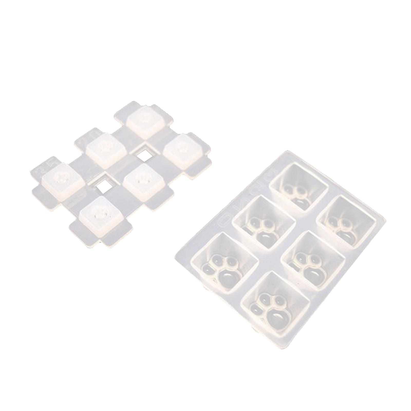 Keycaps Resin Mold Keycap Crafting Epoxy Mould Key Puller Cat Claw Molds Cat