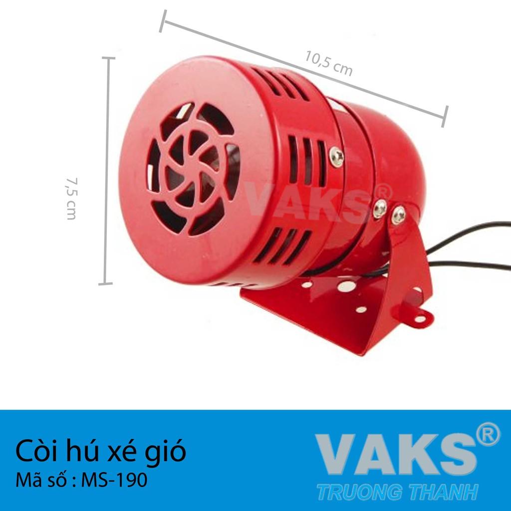 CÒI HỤ XÉ GIÓ BÁO ĐỘNG MS-190, 110dB - CÁC NGUỒN 220V, 24V DC (tùy chọn)