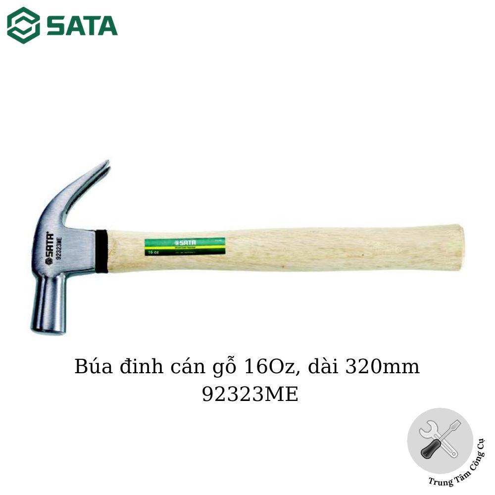 Búa đinh cán gỗ 16Oz, dài 320mm SATA 92323ME