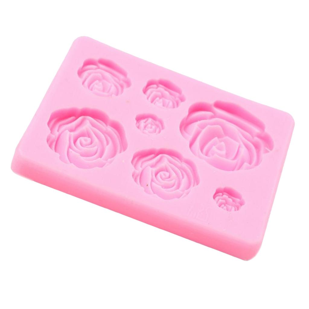 Rose Flower Silicone Mold Mould Sugar Craft Fondant Cake Decorating Baking