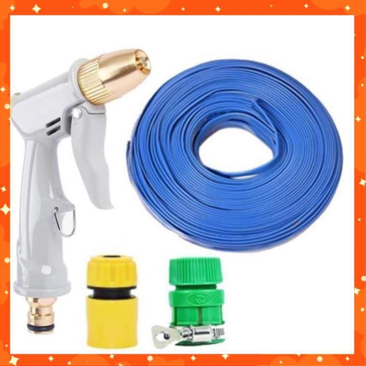 Bộ dây vòi xịt nước rửa xe, tưới cây tăng áp 3 lần, loại 3-5m  206846