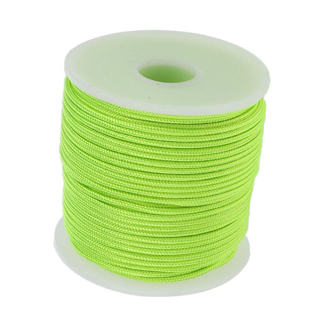 2x 2mm 50m Lightweight Durable Nylon Guyline Tent Guide Rope Guy Line Cord Camping Paracord