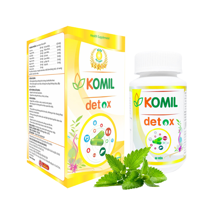 [Combo] Bộ sản phẩm giảm hôi miệng Komil &amp; Komil detox (Giảm tận gốc nguyên nhân gây hôi miệng)