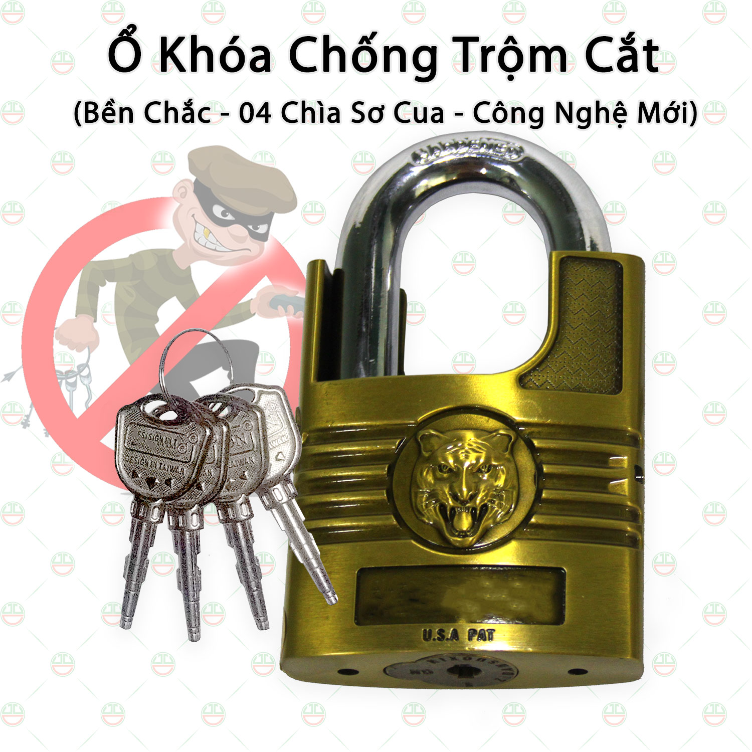 Ổ Khóa Thép Không Gỉ Chống Cắt Chống Trộm KhoNCC-Zetop-6084 - Cho Gia Đình - Phòng Trọ An Toàn Hơn - Hàng Chính Hãng