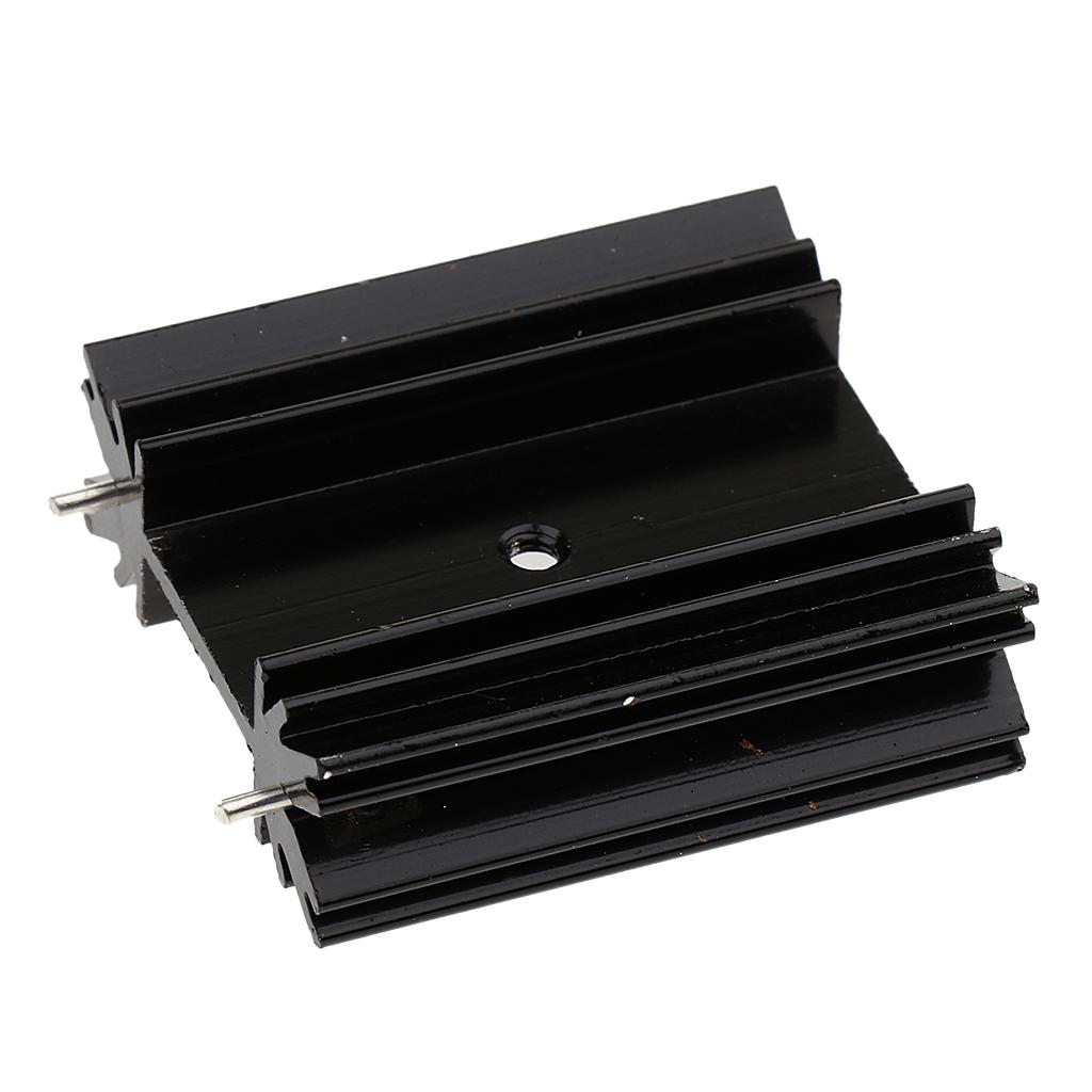 Aluminum Heat Sink, Cooling Fin Circuit 38x34x12mm for TO-247 PCB Mounting