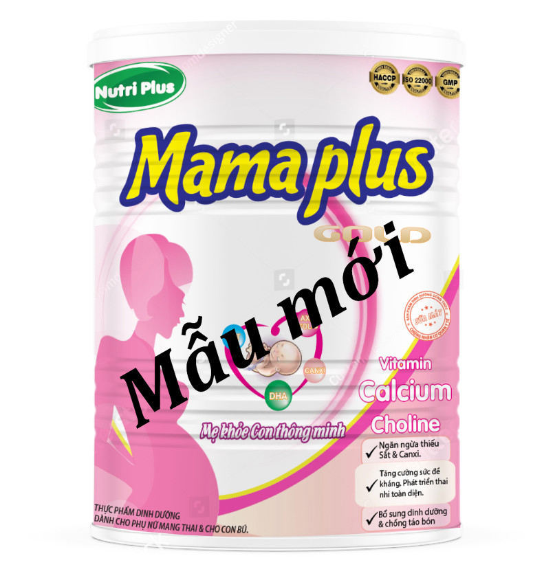 Sữa bầu  MAMA PLUS dinh dưỡng cho mẹ bầu khỏe mạnh NUTRI PLUS gold- 900G NUMAM2020