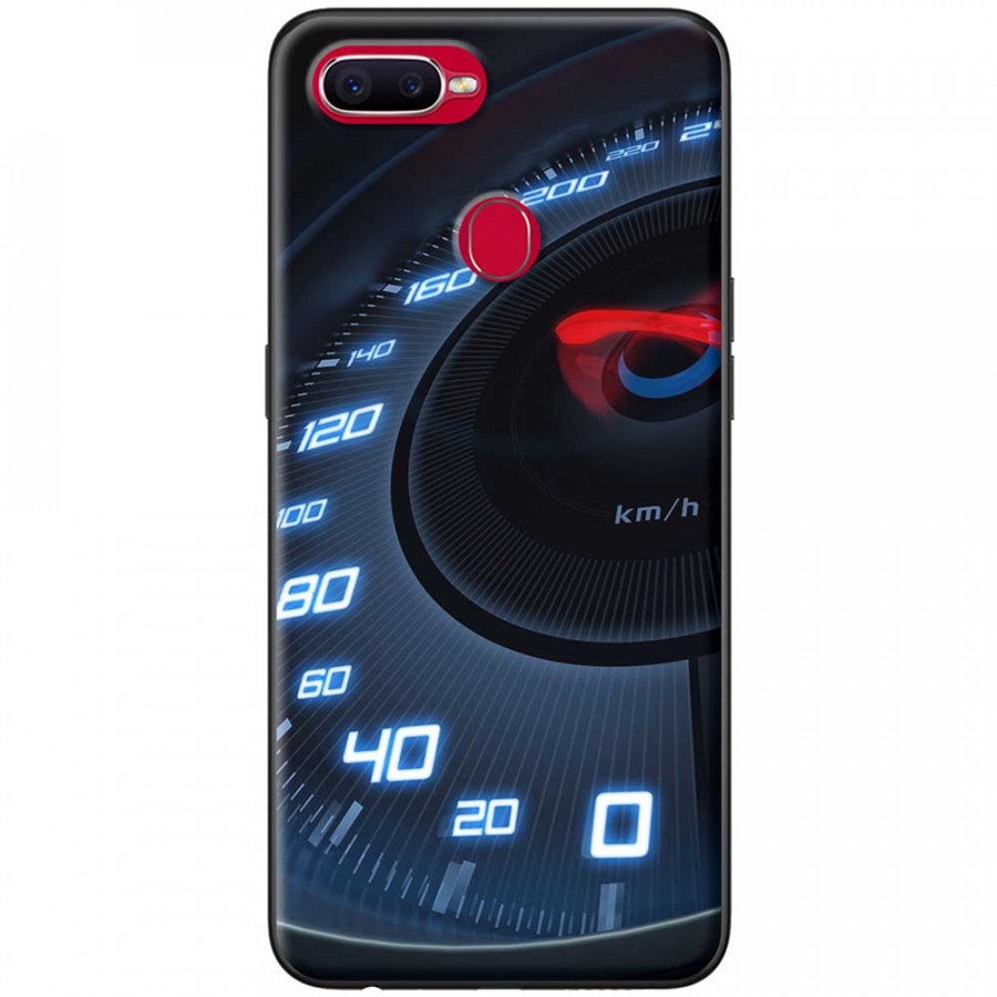 Ốp lưng dành cho Oppo F9 mẫu Đồng hồ tốc độ xanh