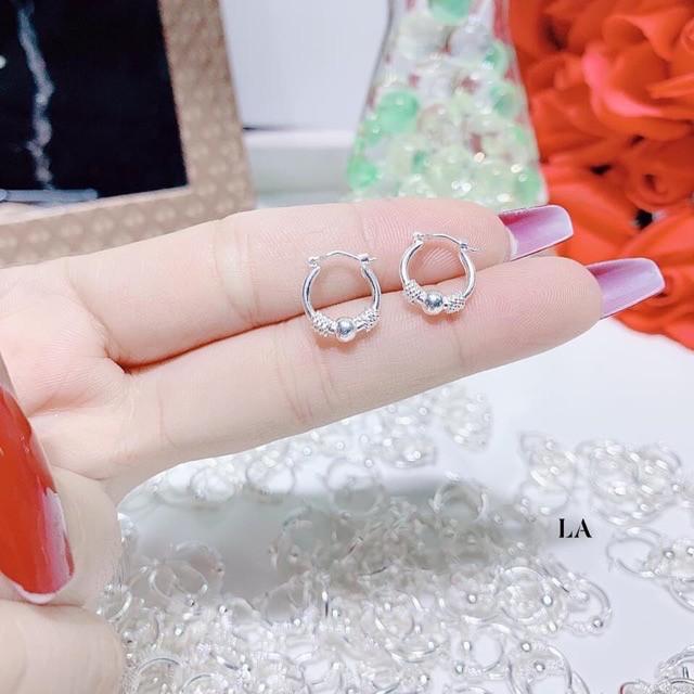 Bông tai bạc bi chuẩn cho bé yêu
