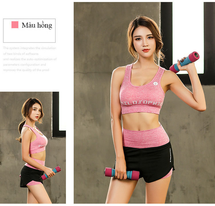 Set Bộ 3 đồ quần áo thun thể thao nữ áo ngoài zen ( Đồ Tập Gym, Yoga, Aerobic ) mã 8808