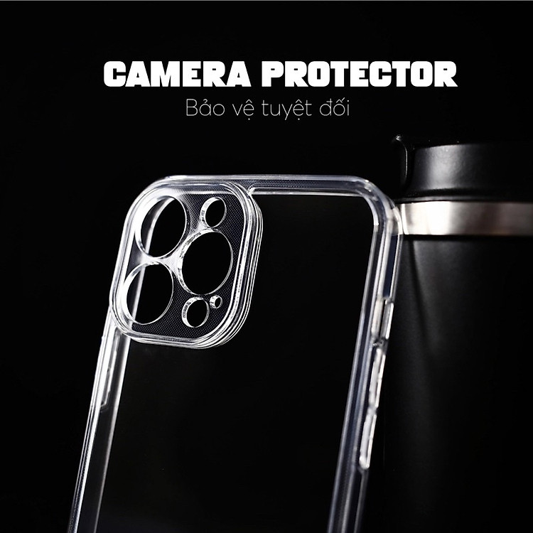 Ốp lưng chống sốc bảo vệ màng camera cho iPhone 15, 15 Plus, 15 Pro, 15 Pro Max hiệu Likgus Camshield - Thiết kế trong suốt, chống ố vàng - Hàng nhập khẩu