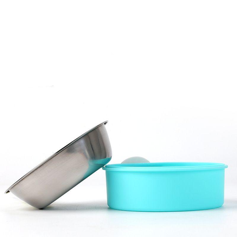 Bát inox gắn chuồng, treo lồng đựng hạt, nước uống cho chó mèo