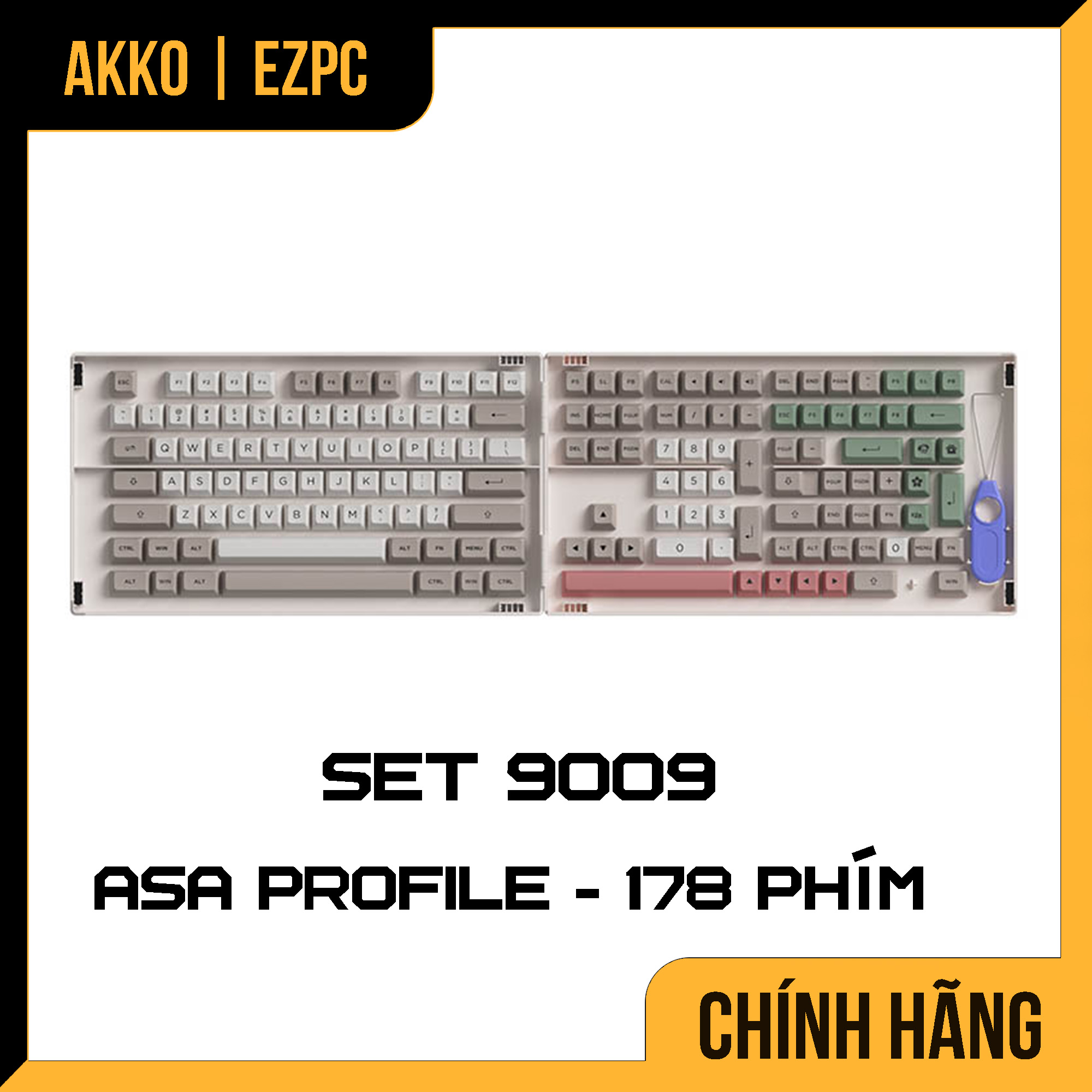 Keycap Cho Bàn Phím Cơ AKKO Hàng Chính Hãng 9009 ASA Profile | EZPC