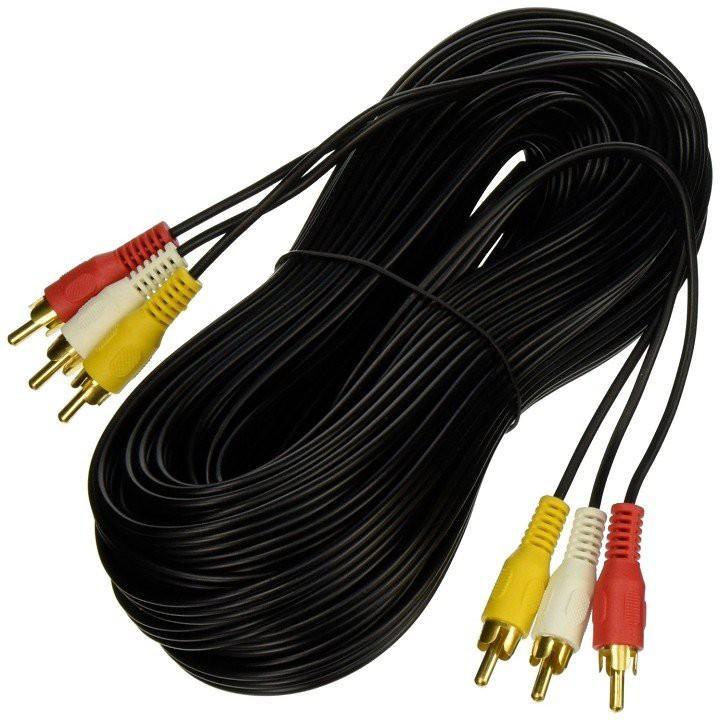 Cáp loa AV 6 đầu hoa sen RCA dài 1.5 mét - Dây cáp loa AV dùng cho tivi máy chiếu đầu kỹ thuật số âm ly....