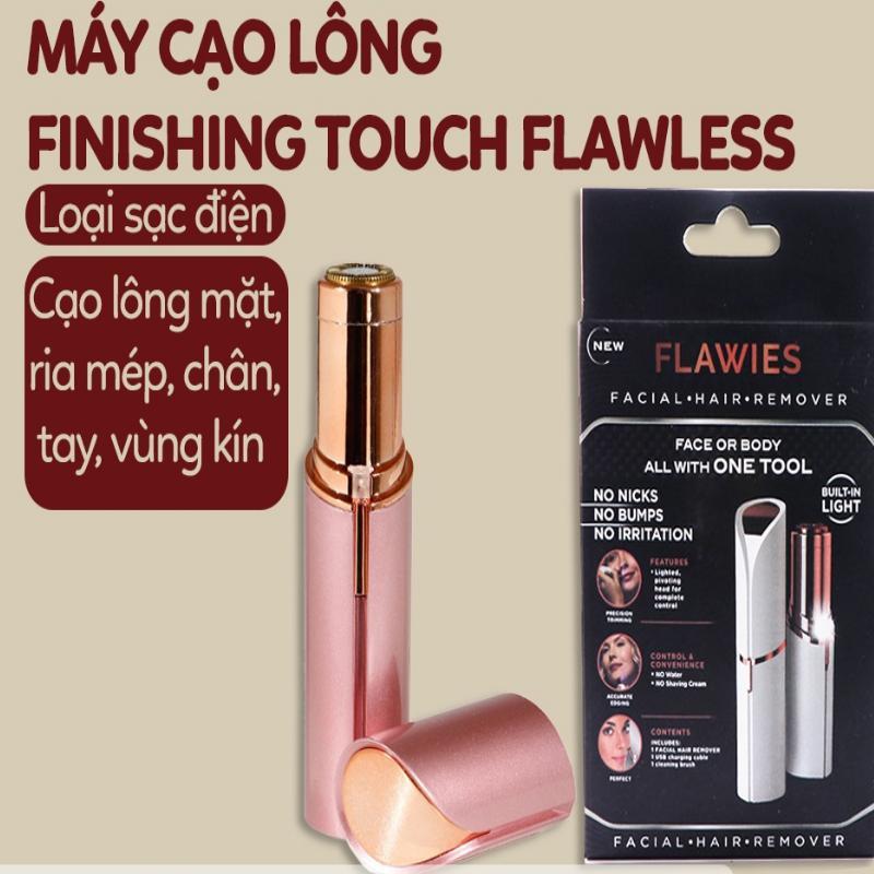 Máy cạo tẩy lông Finishing Touch Flawless Máy cạo lông mini hình son môi sạc điện An toàn và nhẹ nhàng trên da