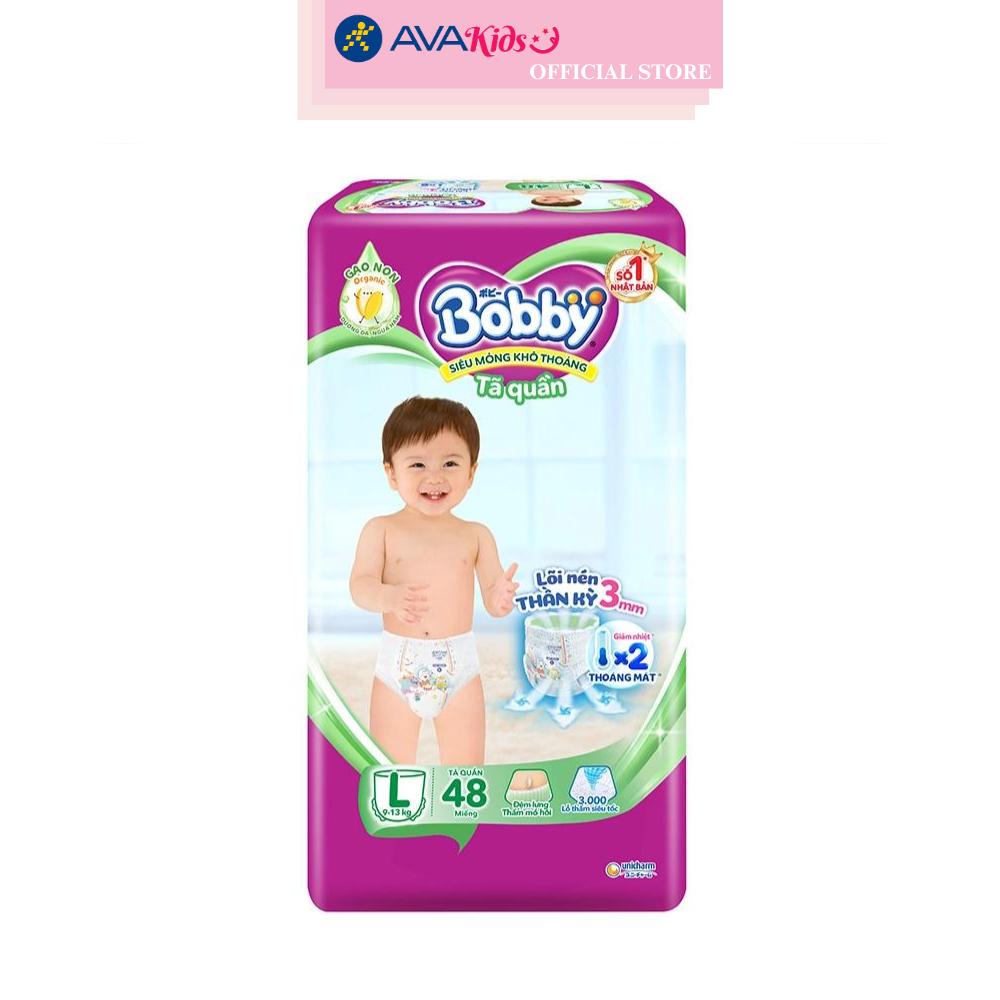 Tã quần Bobby size L 48 miếng (9 - 13 kg)