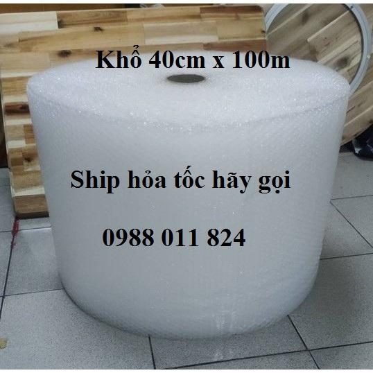 Cuộn xốp hơi, xốp nổ, bọt chống sốc gói hàng rộng 40cm x 100m