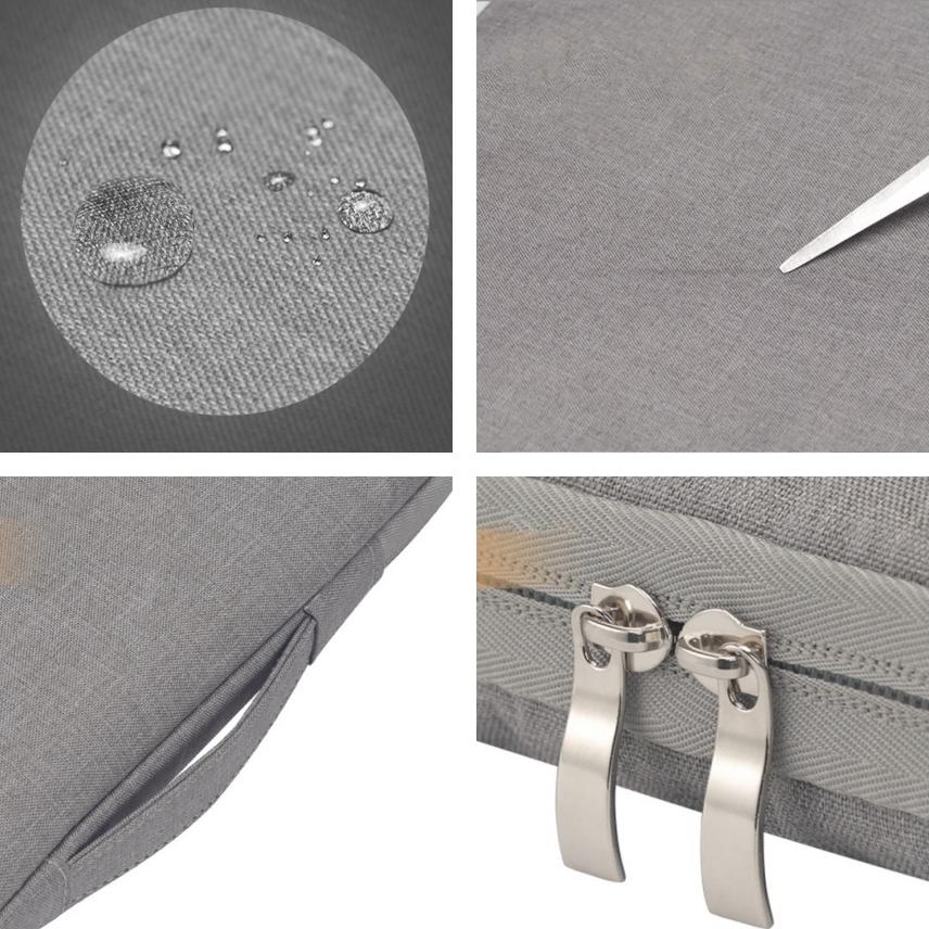 Túi chống sốc cho laptop, macbook 13 inch, 15 inch có quai xách, vải chống thấm nước