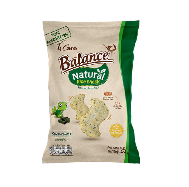 Bánh snack gạo vị rong biển 4Care Balance 25g