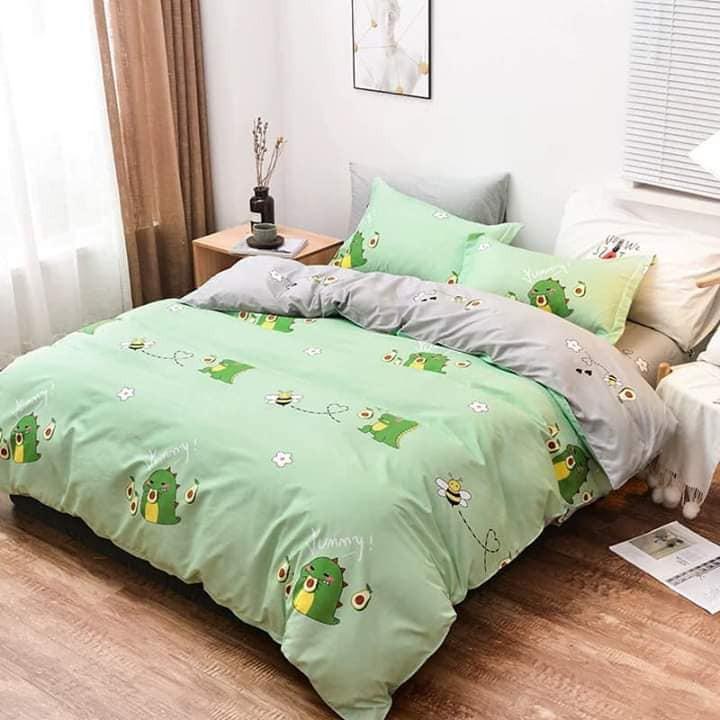 Bộ chăn ga 4 món cotton Poly cao cấp đủ size nhiều mẫu (không kèm ruột) TCA22