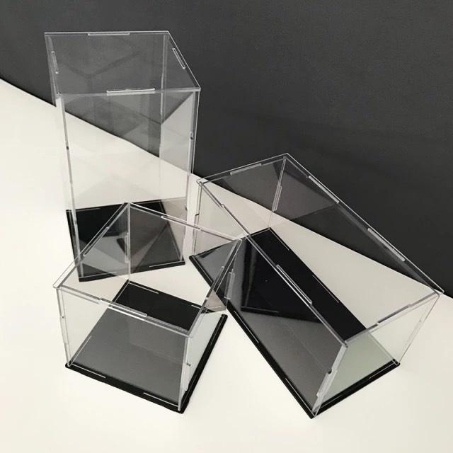 75 Size, dày 3mm, Hộp Mica trưng bày sản phẩm mô hình, đồ sưu tầm, chống bụi, dạng lắp ráp - 15x30cm