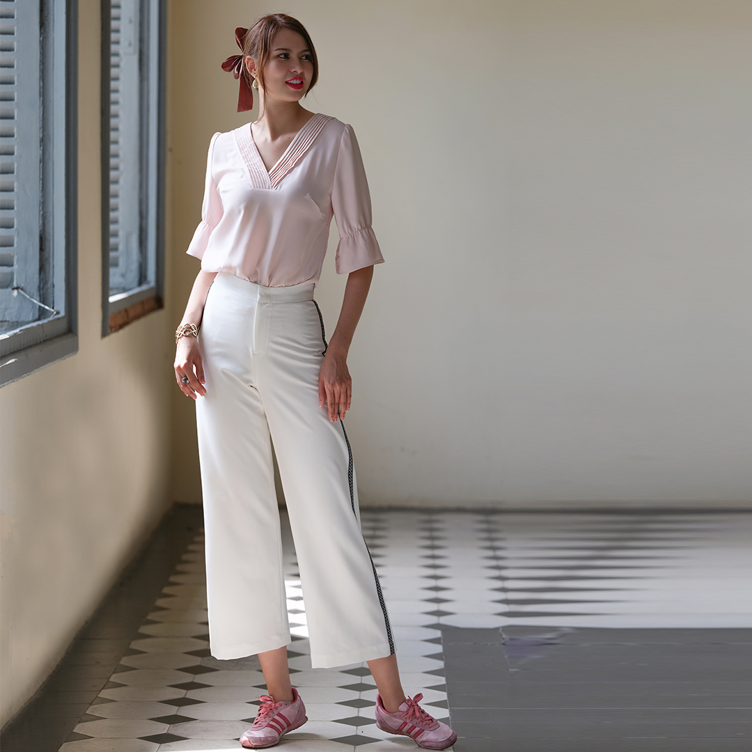 Quần Lửng Ống Rộng Quần Culottes Thời trang thiết kế Hity PAN053