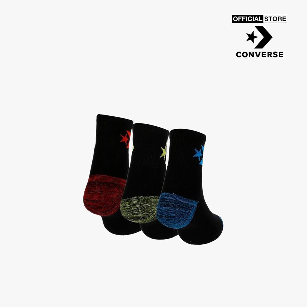 CONVERSE - Pack 3 vớ cổ cao unisex Quarter UQ796-3B