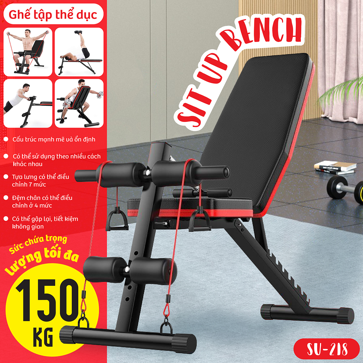 Ghế tập Gym đa năng SU-218