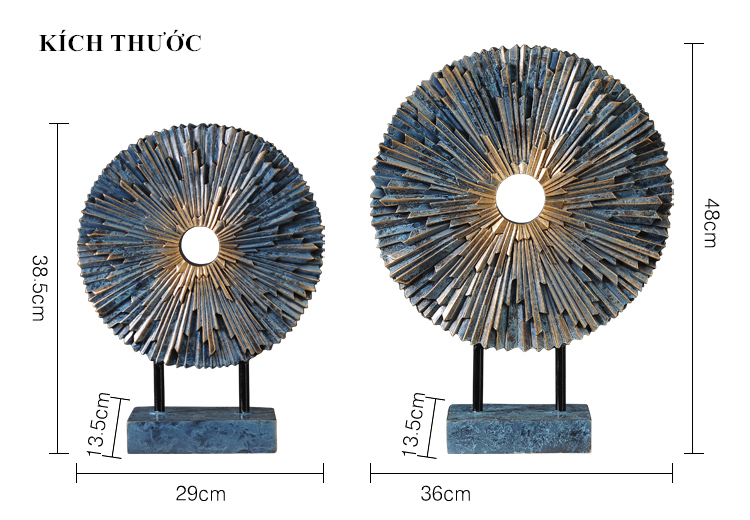 Đồ Để Bàn Trang Trí Họa Tiết Mặt Trời