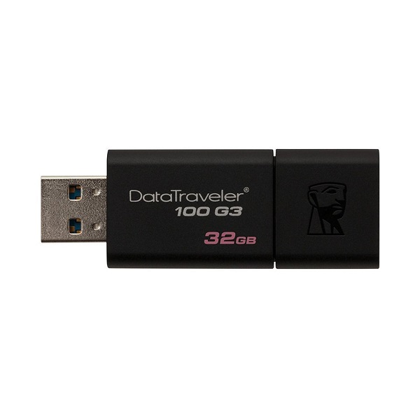 USB Kingston DT100G3 32GB USB 3.0 - Hàng Chính Hãng + Tặng đèn Led