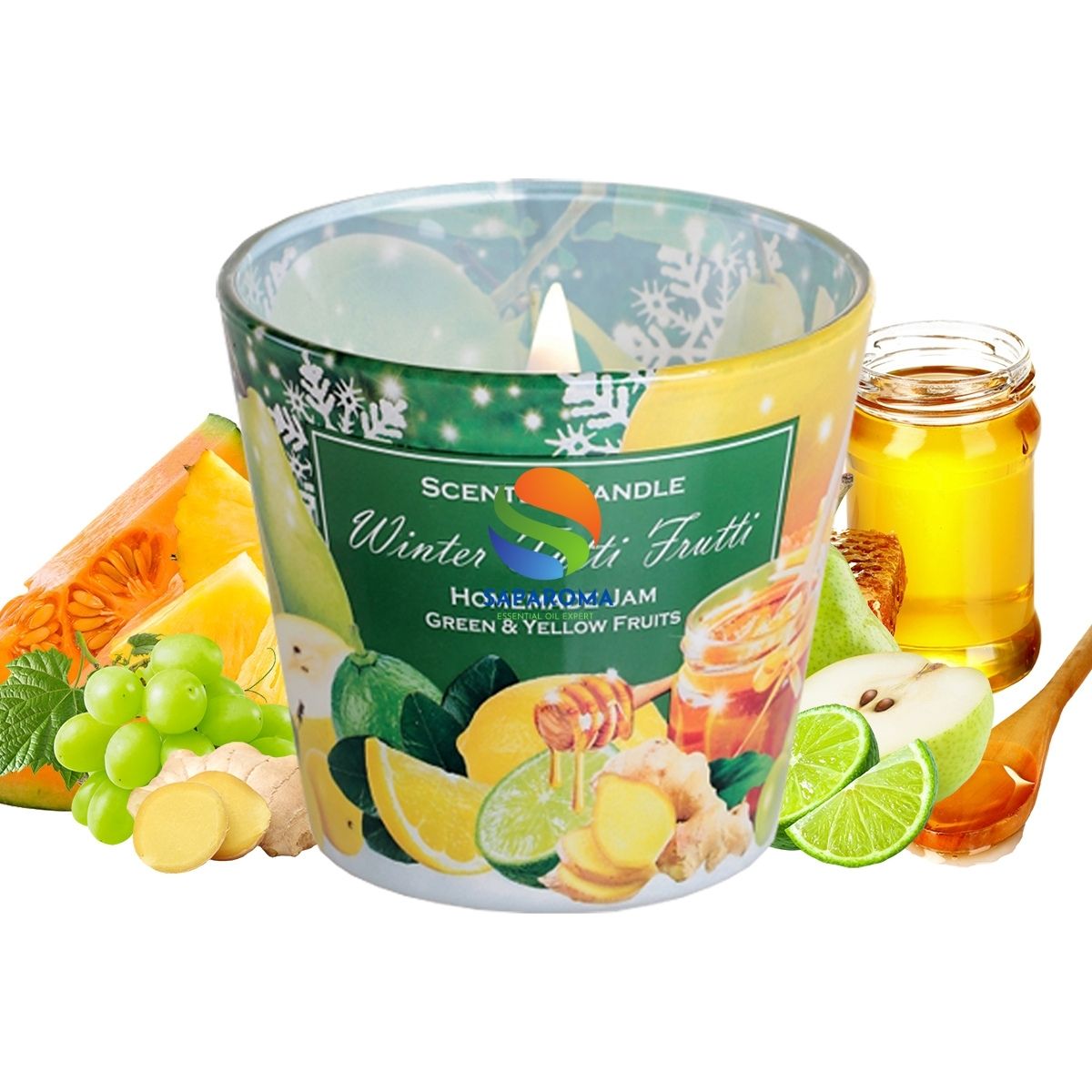 Ly nến thơm tinh dầu Bartek Winter Tutti Frutti 115g QT3159 - nho, quế, lựu, nến trang trí, thơm phòng, thư giãn, hỗ trợ khử mùi (giao mẫu ngẫu nhiên)