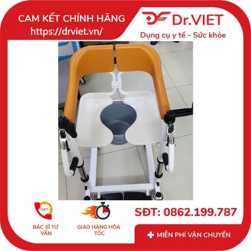 Khung đẩy có ghế ngồi, có tay nâng TAJERMY-TJM-KD02  trợ thủ đắc lực cho những người gặp khó khăn trong việc di chuyển  từ khung đẩy sang ghế sofa, giường, nhà vệ sinh, ghế,... hoặc giúp y tế, người nhà dễ dàng chăm sóc bệnh