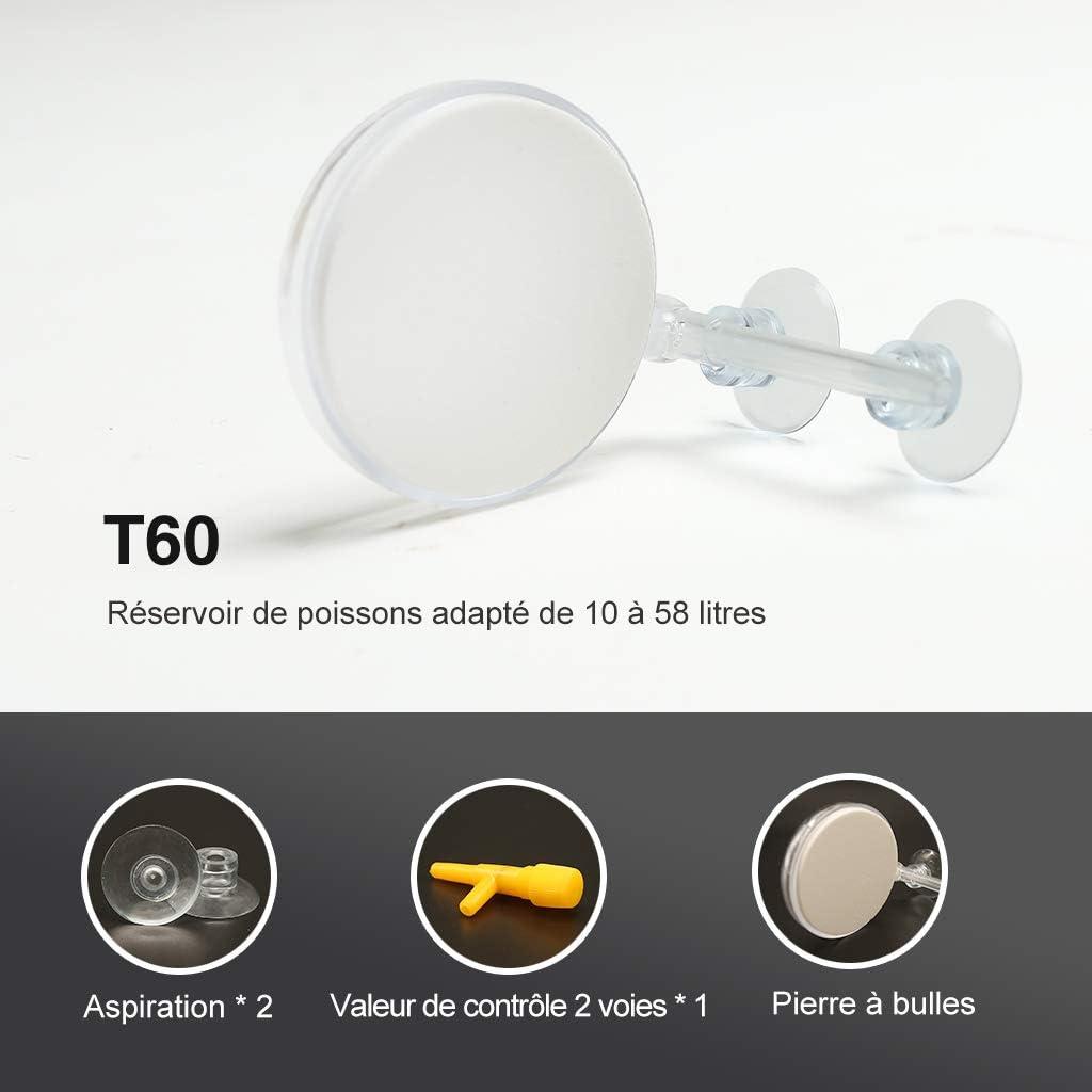 Bể Cá Không Khí Đá, Bể Cá Nano Không Khí Đá Máy Khuếch Tán Oxy Hòa Tan Im Lặng, Được Sử Dụng Trong Bể Cá Cảnh Và Máy Bơm Thủy Canh 60 Mm