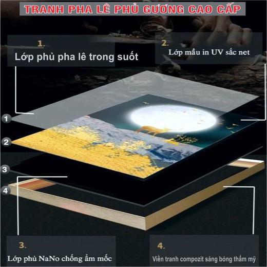 Bộ 3 Tranh treo tường Pha lê tráng gương cao cấp - mã TADC4