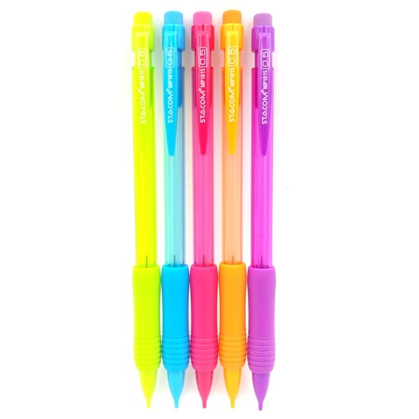 Vỉ Bút Chì Kim Bấm Stacom 0.5mm Nhiều Màu VMP1015