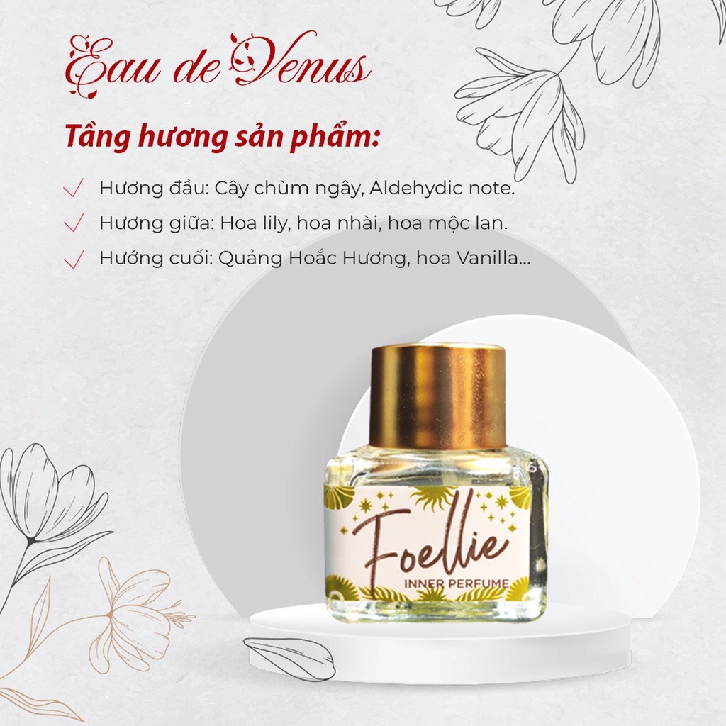 Nước hoa vùng kín Foellie Eau De Innerb Perfume - Venus 5 ml